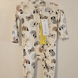 Angel Dear Dog Print Kids One Piece